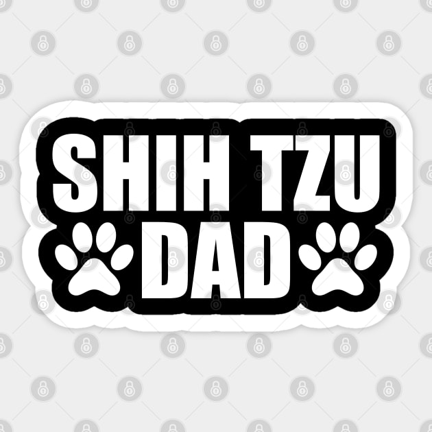 Shih Tzu Dad - Shih Tzu Dog Dad Sticker by KC Happy Shop